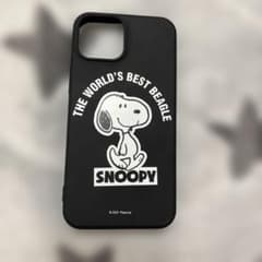 SNOOPY iPhone ケース ブラックのサムネイル