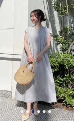 UNFILO ウォッシャブルストライプワンピースのサムネイル