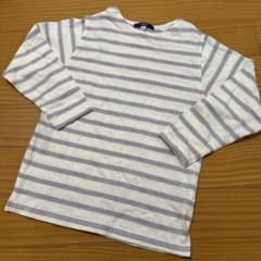 OMNES ボーダー長袖カットソー 140cmのサムネイル