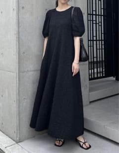 【美品】Re:EDIT パフスリーブフリンジワンピースのサムネイル