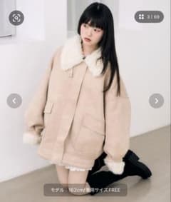 【16日まで】Heather 今期新作ファーカラー　ムートンジャケットのサムネイル