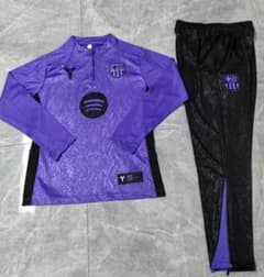 25/26 バルセロナ パープル 長袖トレーニングスーツセット Lサイズ