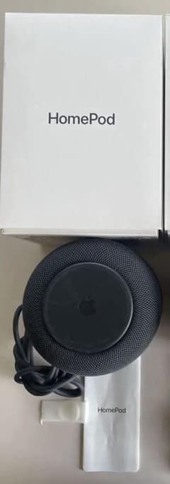 Apple Pod 第2世代 ミッドナイト MQJ73J/A 付属品完備 美品】Apple HomePod 第2世代 MQJ73J/A ミッドナイト - メルカリ