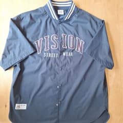 VISION STREET WEAR 半袖シャツ 紺のサムネイル