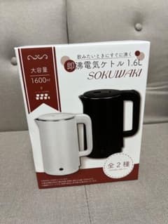 SOKUWAKI 電気ケトル 1.6L ホワイトのサムネイル