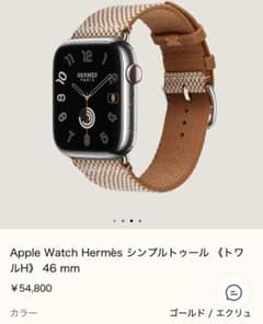 Apple Watch Hermès シンプルトゥール 《トワルH》 46 mm - メルカリ