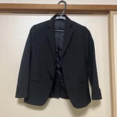 COMME CA ISM 黒 ストライプ スーツ セットのサムネイル