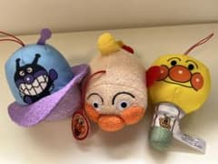 アンパンマン号　バイキンUFO 熱気球　ぬいぐるみ 3体セット