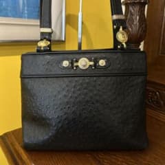 美品✨ヴェルサーチ サンバースト オーストリッチ トートバッグ 美品✨ヴェルサーチ サンバースト オーストリッチ トートバッグ - メルカリ