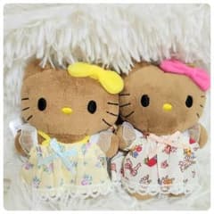 日焼けキティ キャラクター ぬいぐるみ キーホルダー ワンピース