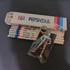 激レア/PEPSI PENCILS 12本セット キーホルダー付きのサムネイル