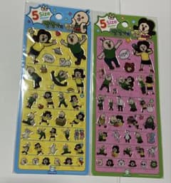 韓国限定　パンパンくんの日常　ぷくぷくシール、パンパンくん　オクジのサムネイル