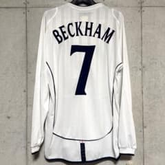 【新品/タグ付き】2002日韓W杯 イングランド代表 ♯7 ベッカム【Mサイズ】 ウェア