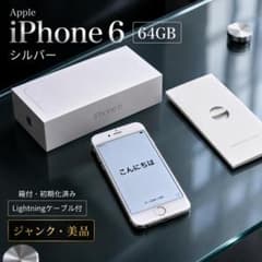 ジャンク美品】Apple iPhone 6 64GB シルバー 箱付 - メルカリ