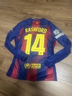 FCバルセロナ ホームユニフォーム　ラッシュフォード　長袖のサムネイル