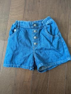 GU デニムハーフパンツ ブルー120のサムネイル