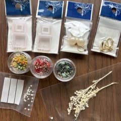 レジンアクセサリー制作用パーツ、材料セットのサムネイル