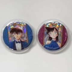 名探偵コナン コナン展 缶バッジ 工藤新一 毛利蘭 - メルカリ