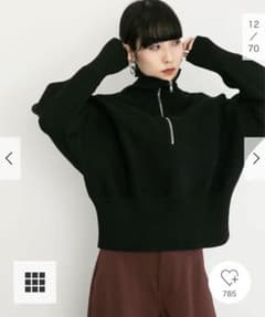 ハーフジップトップスのサムネイル