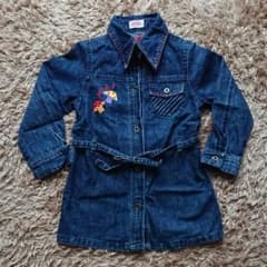 ❣ANAP kids デニム ワンピース ロングジャケット 110❣のサムネイル