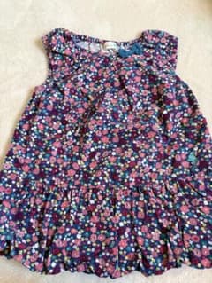 plannel キッズ トップス 花柄 コーデュロイ 90cmのサムネイル