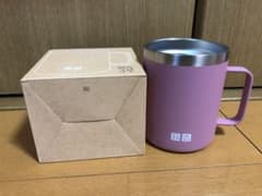 ユニクロ　感謝祭ノベルティ　ステンレスマグカップ　30イチゴムースのサムネイル