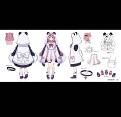 にじさんじ 笹木咲 3周年衣装 ピンク衣装 ウィッグ付きコスプレフル
