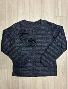 週末限定値下げ●美品モンベル スペリオダウン　ラウンドネックジャケットXL黒のサムネイル