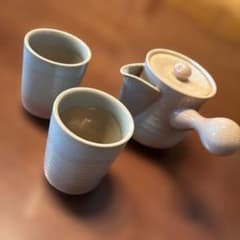 萩焼 急須と湯呑み2個セット - メルカリ