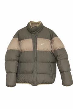 1月末まで出品 )NIKE リバーシブルダウンジャケット カーキ/ベージュ L