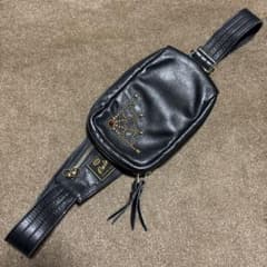 CUSHMAN クッシュマンスパイダーウェブ スタッズ ボディバッグ