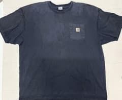 Carhartt 포켓 티셔츠 블랙 XL