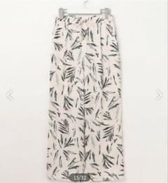 23区 24SS スリークボタニカルプリント ドロストパンツ 38 M 美品 23区 スリークボタニカルプリント ドロスト パンツ サイズ38