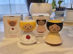 lucie kaas BORDFOLK 人形型木製置物 2個セット - メルカリ