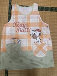 Thumbnail of Snoopy エプロン Play Ball チェック柄