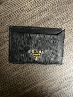 PRADA ブラックレザー カードケースのサムネイル