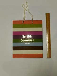 COACH ショップ袋 マルチカラー ストライプのサムネイル