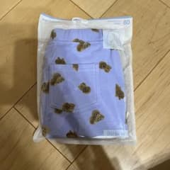 サマナルパンツ　7分丈　犬柄　ラベンダーのサムネイル