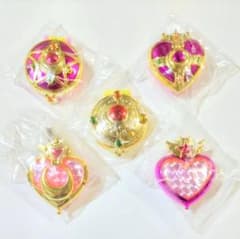 セーラームーン 変身コンパクトミラー 5種 コンプリート 未開封品