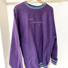 スウェット トレーナー Champion パープル ロゴのサムネイル