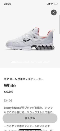 ステューシー　ナイキ　クキニのサムネイル