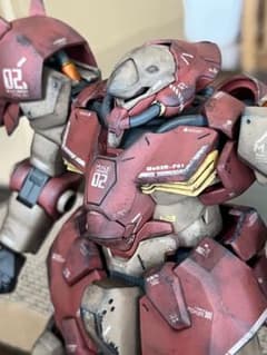 HG 1/144 メッサーF01型 全塗装 ウェザリング ガンプラ完成品 銃なし HG 1/144 メッサーF01型 全塗装 ウェザリング ガンプラ完成品 銃なし
