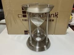 砂時計 メタルフレーム ホワイトサンド インテリア　30分のサムネイル