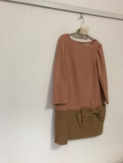 アナトリエ ビッグリボン バイカラー ワンピースのサムネイル