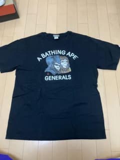 A BATHING APE GENERALS Tシャツ Lサイズ ブラック - メルカリ
