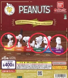 PEANUTS 75th Anniversary フィギュア 3種セットのサムネイル