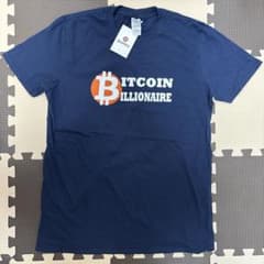 ビットコインTシャツ ネイビーのサムネイル