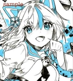 公*o様 【まねきねこ・浅葱】☆オリジナル手描きイラスト☆アナログイラスト☆コピのサムネイル