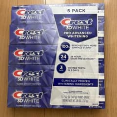 【新品未使用】crest クレスト3D WHITE PRO 147g 5本セットのサムネイル
