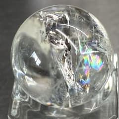 TZ488-8 アイリスクリアクォーツ虹入り水晶ミニスフィア 天然石 - メルカリ